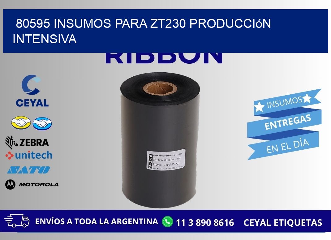 80595 insumos para zt230 producción intensiva