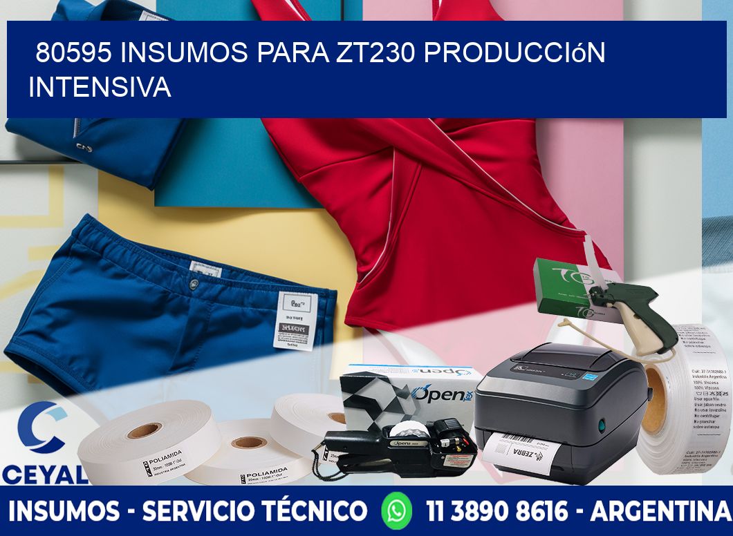 80595 insumos para zt230 producción intensiva