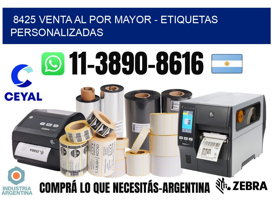 8425 Venta al Por Mayor - Etiquetas Personalizadas