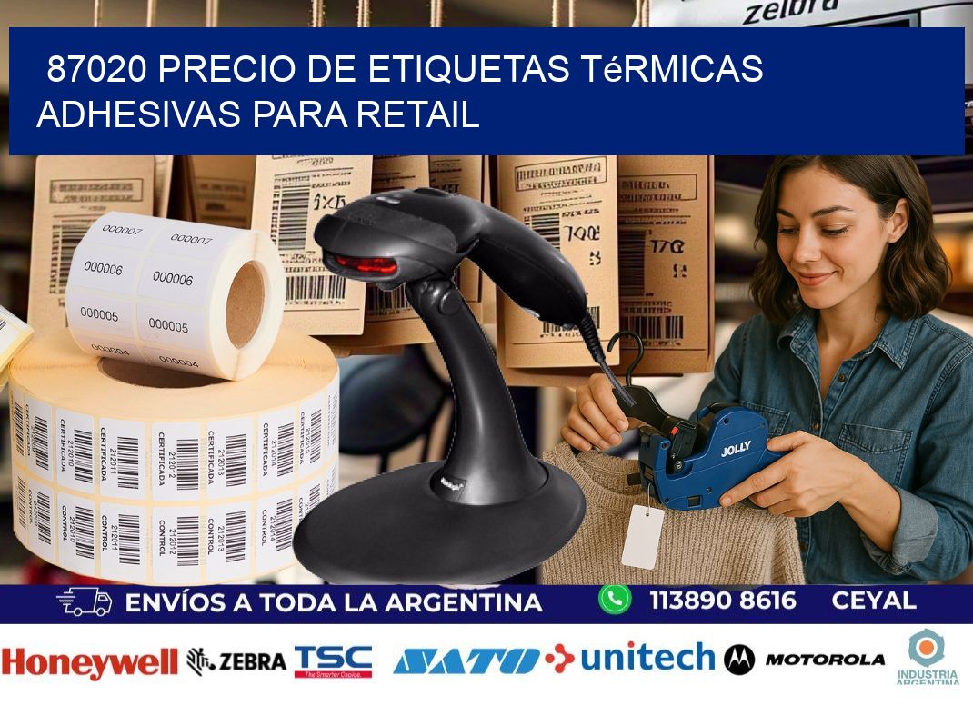 87020 precio de etiquetas térmicas adhesivas para retail
