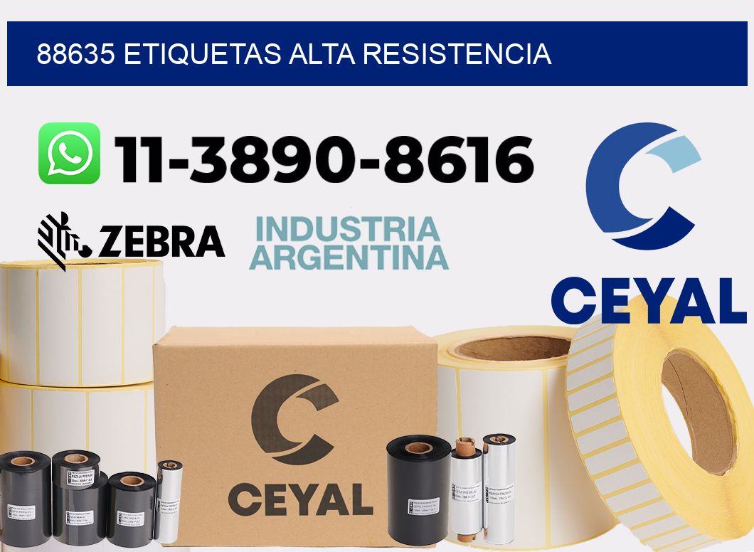 88635 etiquetas alta resistencia