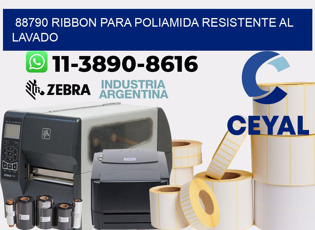 88790 ribbon para poliamida resistente al lavado