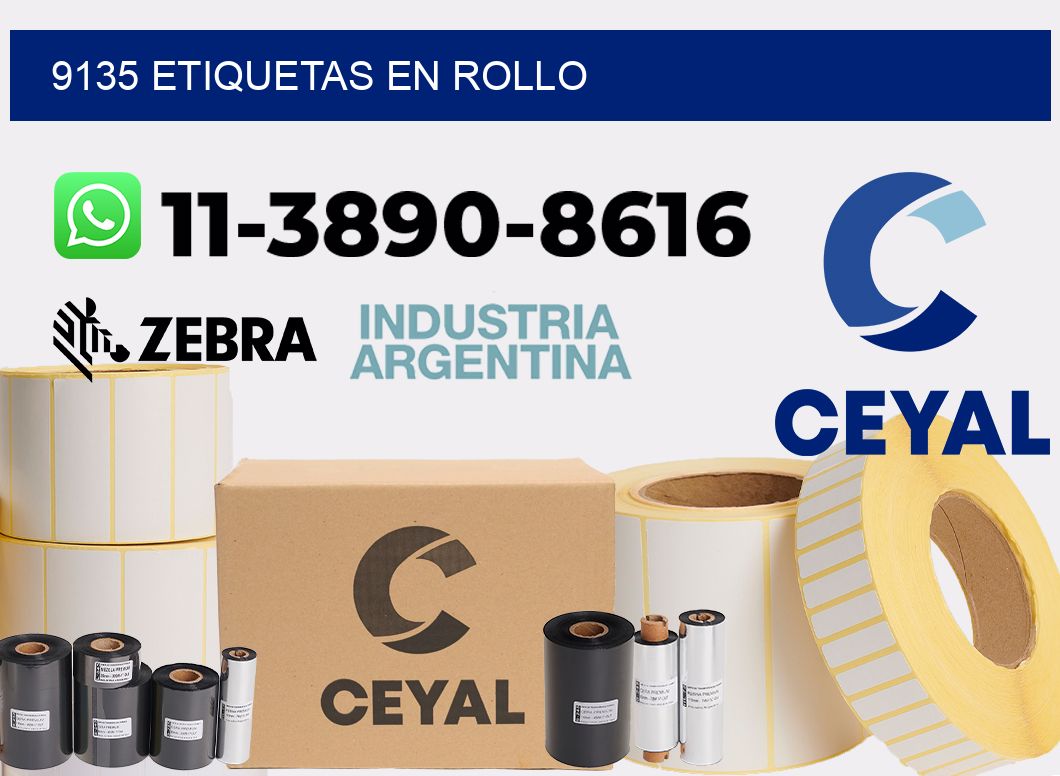 9135 etiquetas en rollo