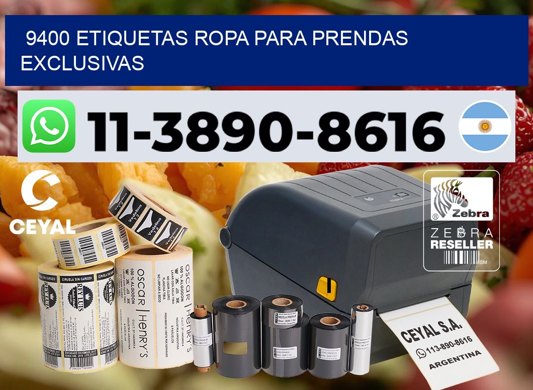 9400 Etiquetas ropa para prendas exclusivas