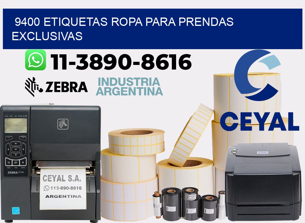 9400 Etiquetas ropa para prendas exclusivas