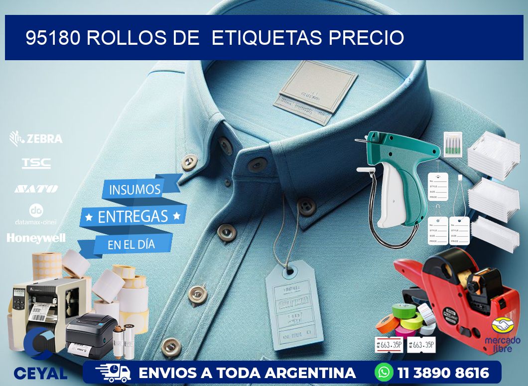 95180 rollos de etiquetas precio