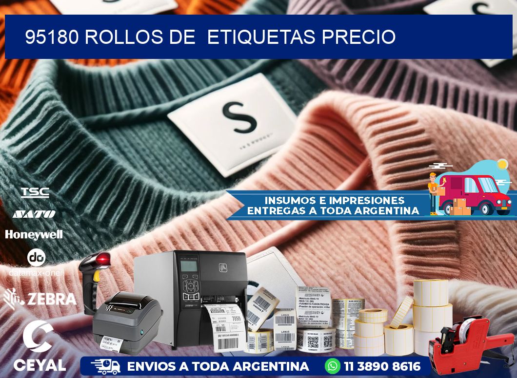 95180 rollos de etiquetas precio