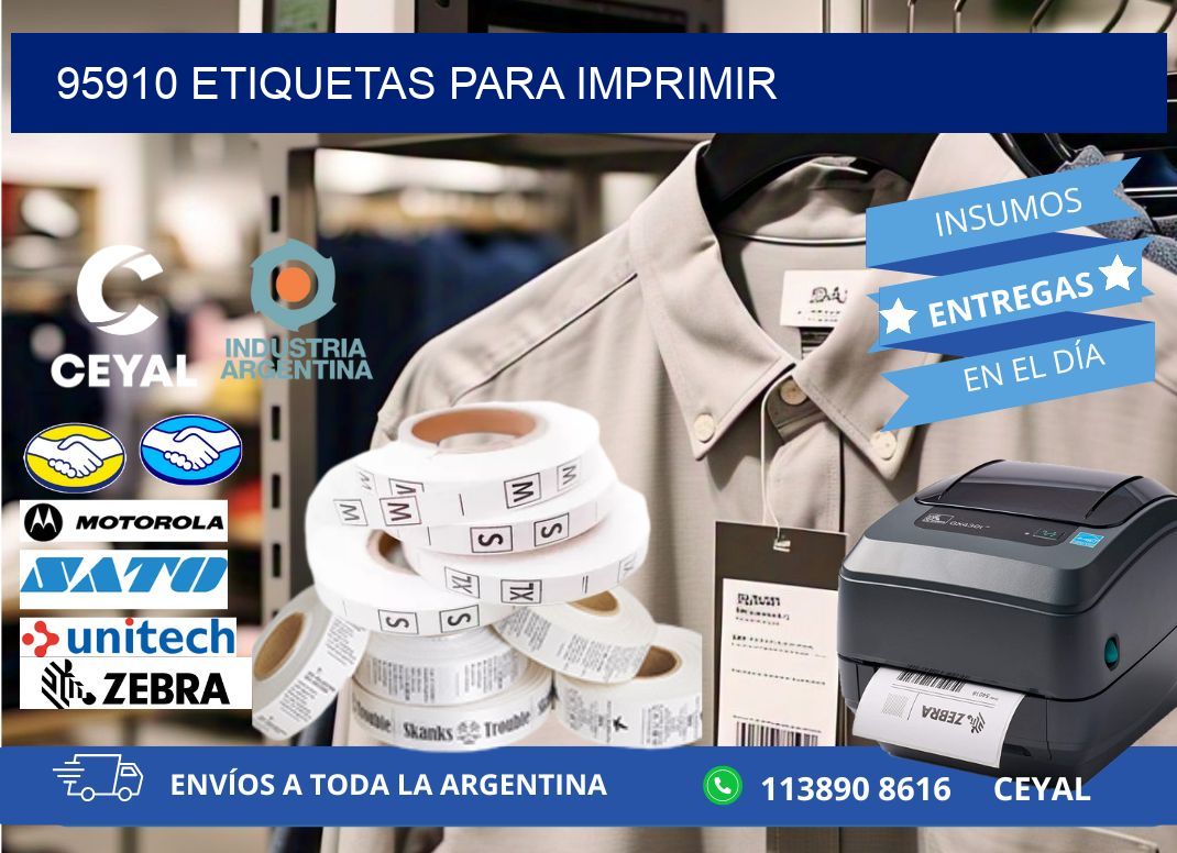 95910 etiquetas para imprimir