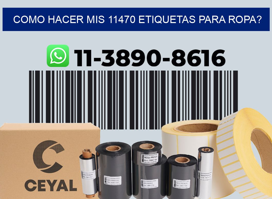 como hacer mis 11470 etiquetas para ropa?