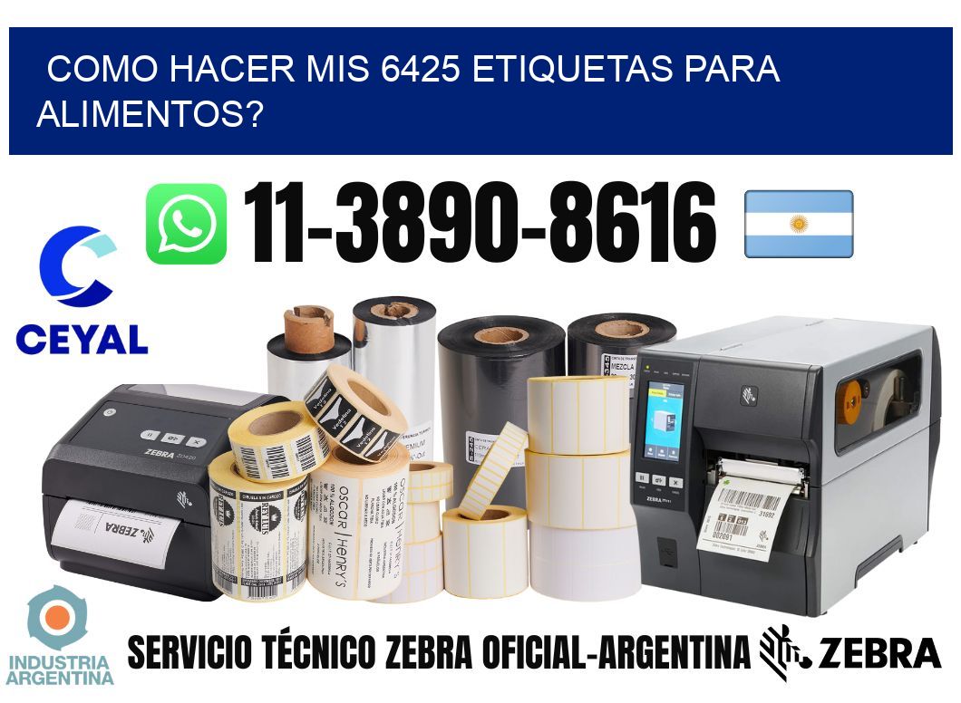 como hacer mis 6425 etiquetas para alimentos?