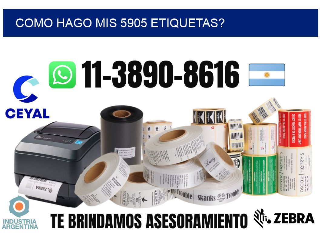como hago mis 5905 etiquetas?