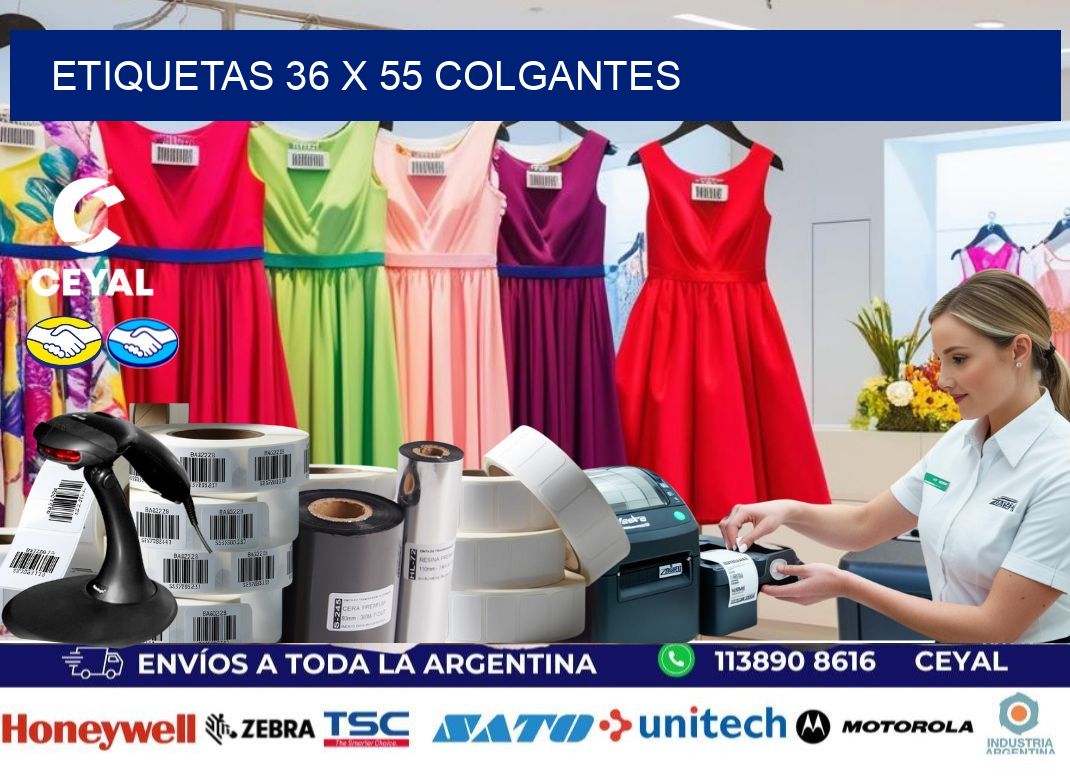 etiquetas 36 x 55 colgantes