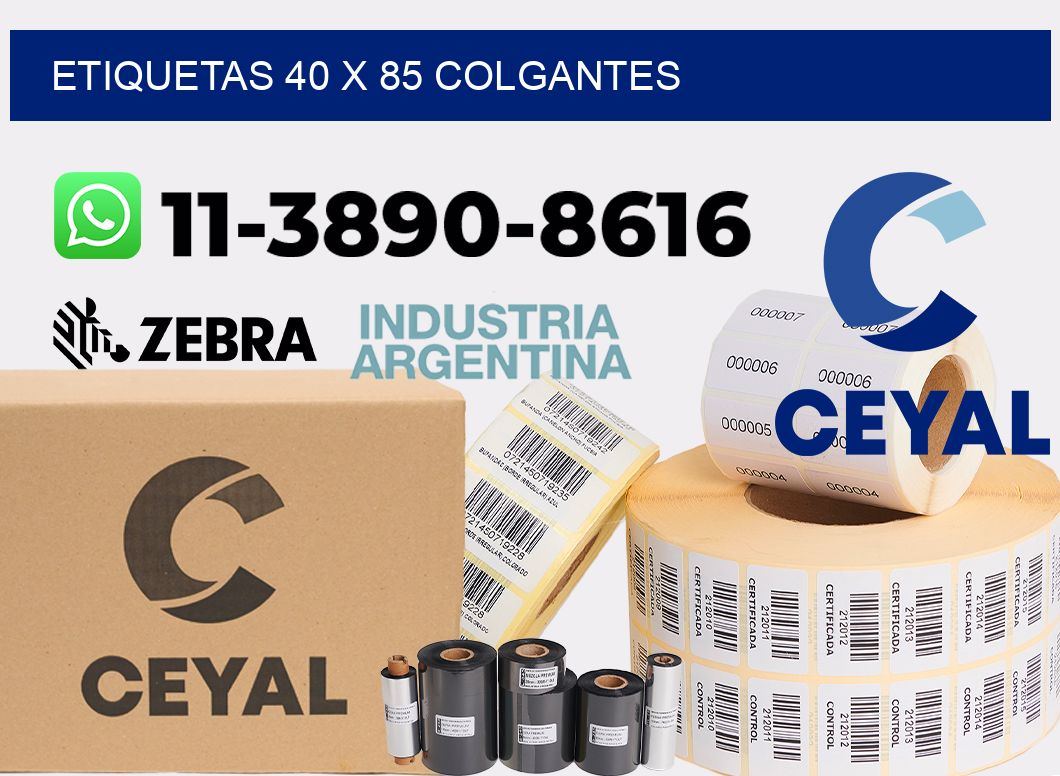 etiquetas 40 x 85 colgantes