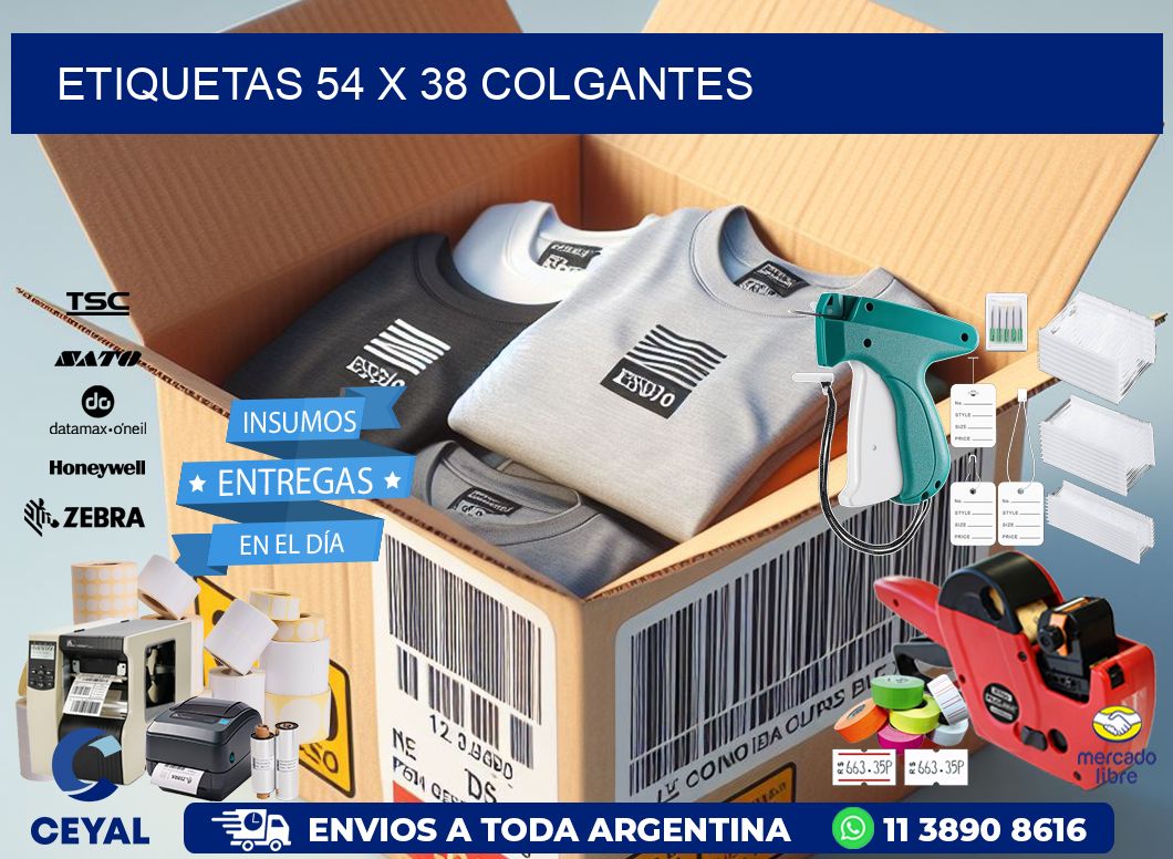 etiquetas 54 x 38 colgantes