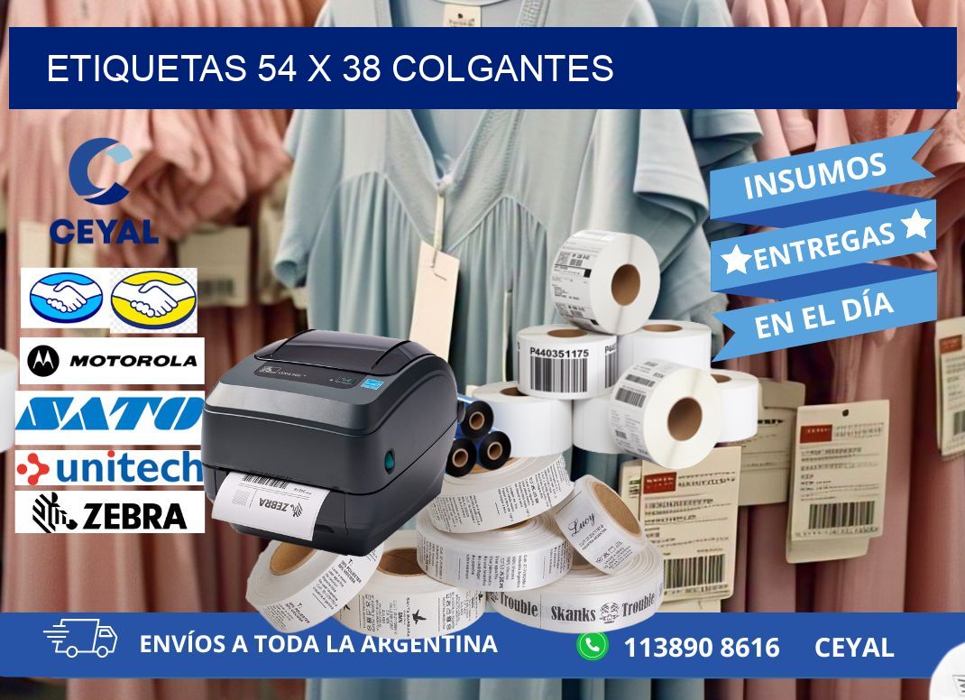 etiquetas 54 x 38 colgantes
