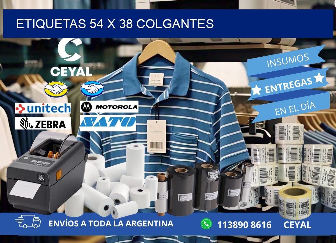 etiquetas 54 x 38 colgantes