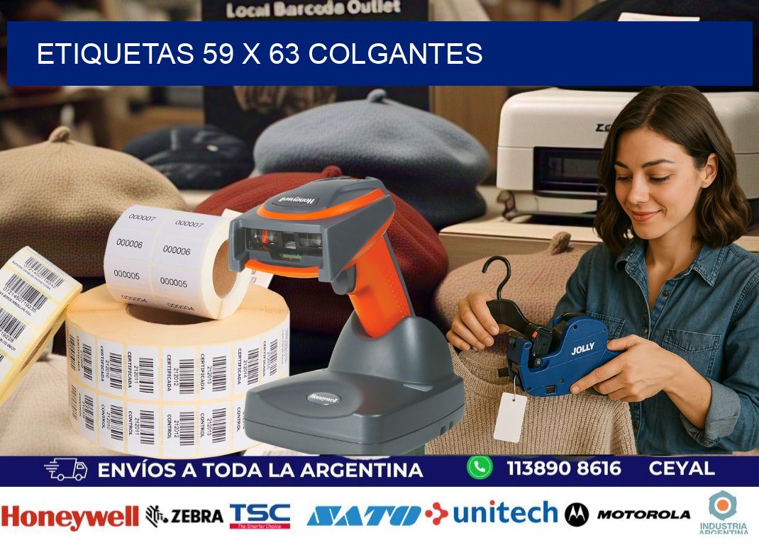 etiquetas 59 x 63 colgantes