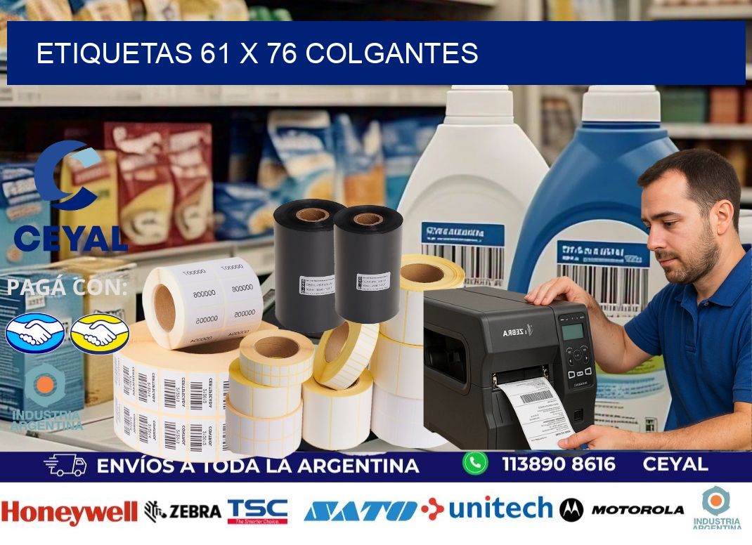 etiquetas 61 x 76 colgantes