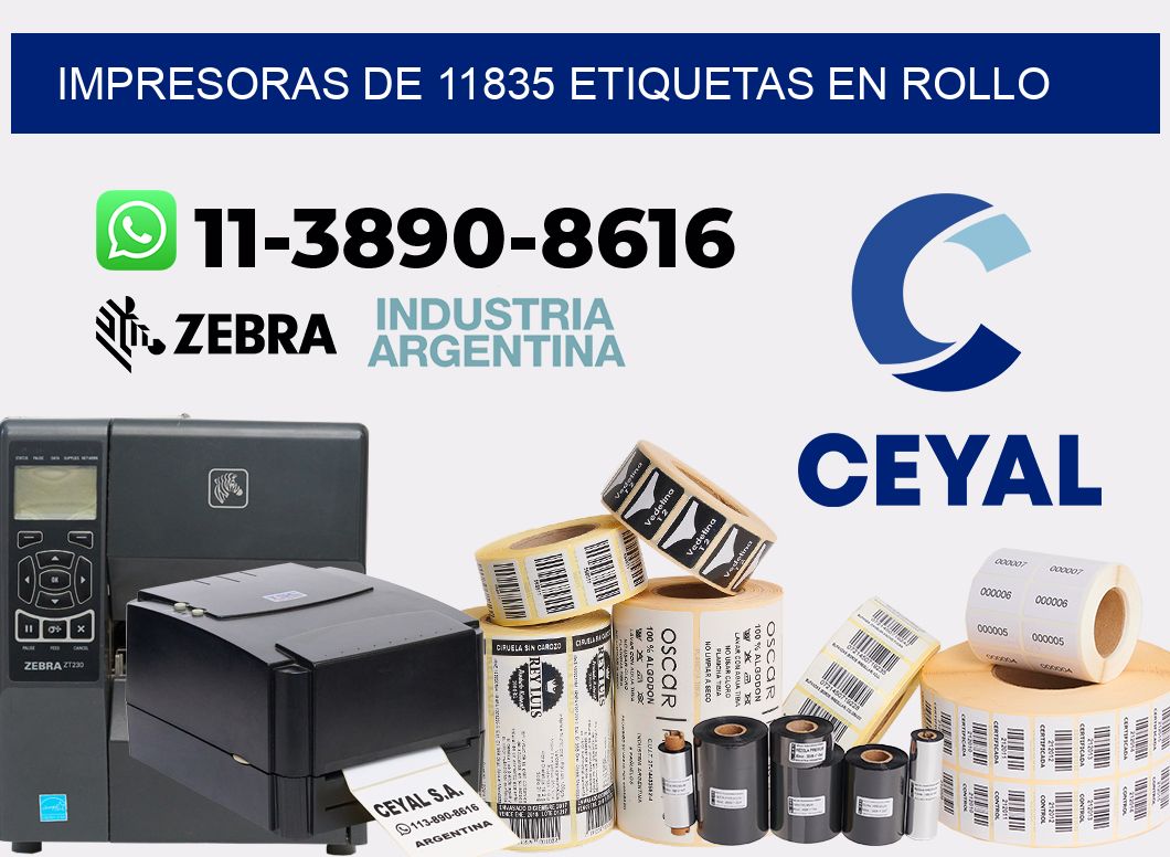 impresoras de 11835 etiquetas en rollo