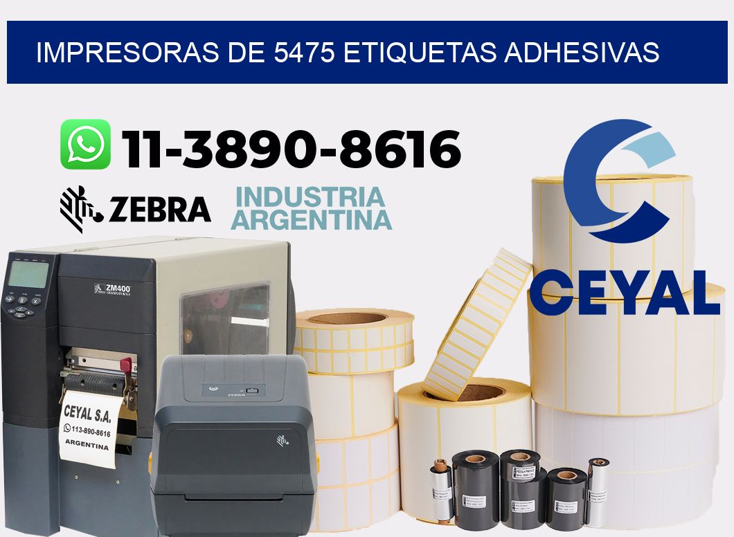 impresoras de 5475 etiquetas adhesivas