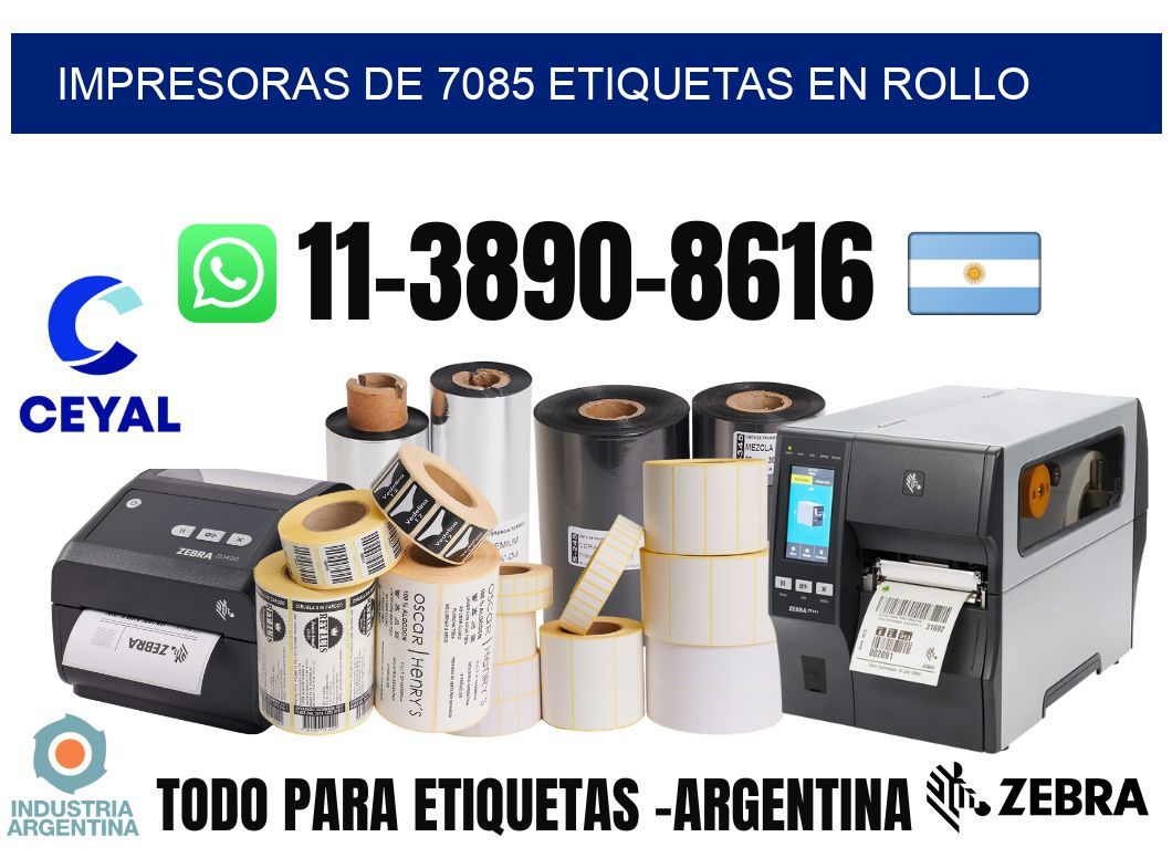 impresoras de 7085 etiquetas en rollo