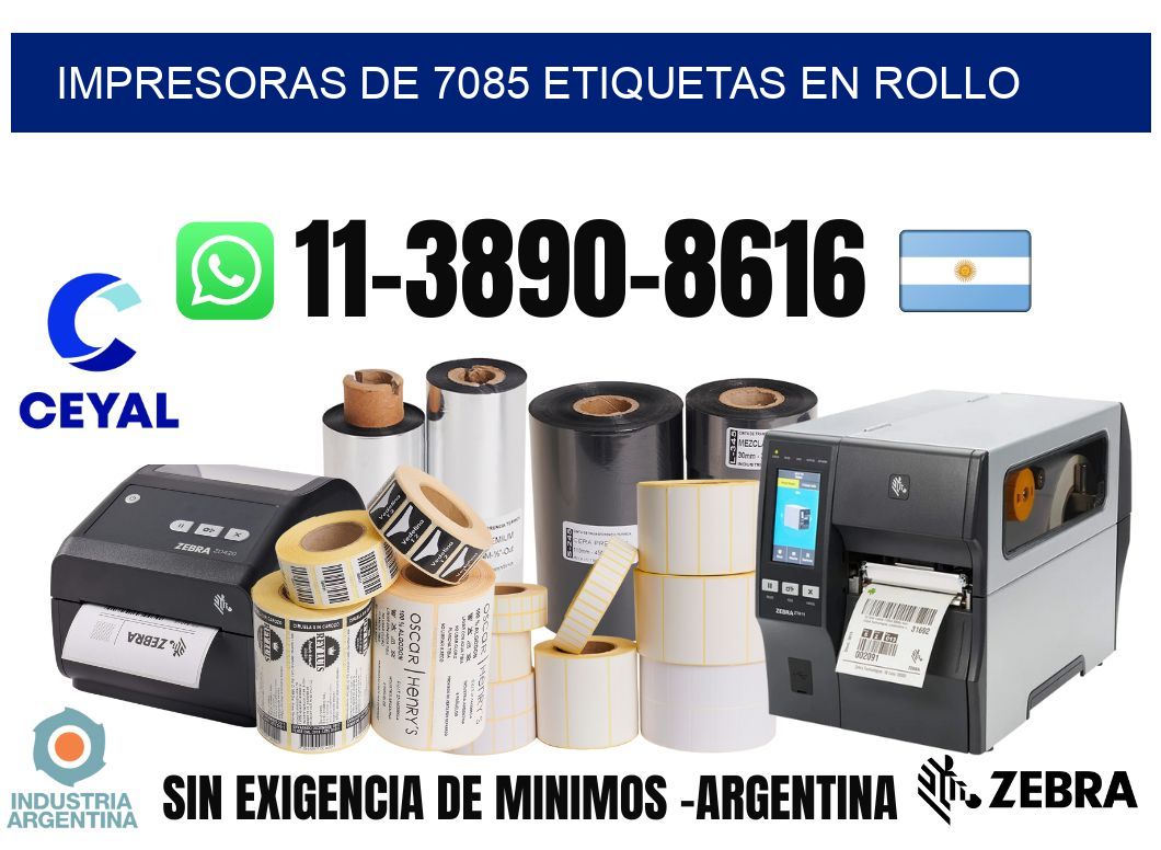 impresoras de 7085 etiquetas en rollo