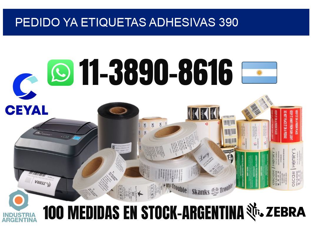 pedido ya etiquetas adhesivas 390