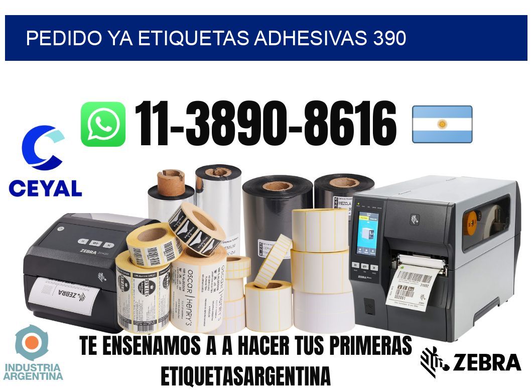 pedido ya etiquetas adhesivas 390