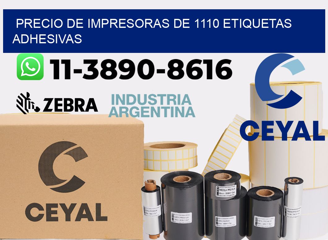 precio de impresoras de 1110 etiquetas adhesivas