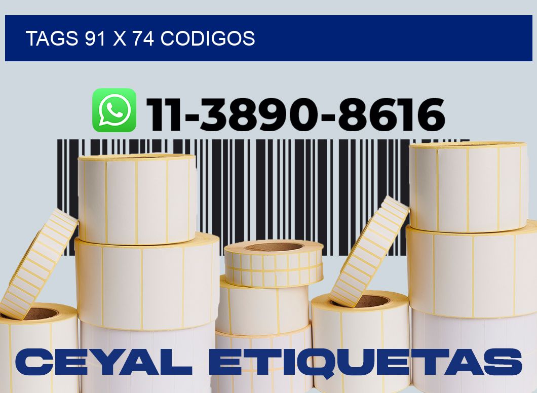 tags 91 x 74 codigos