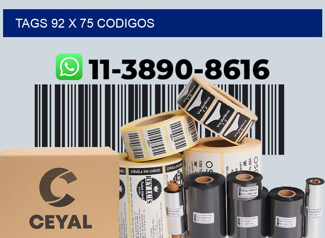 tags 92 x 75 codigos