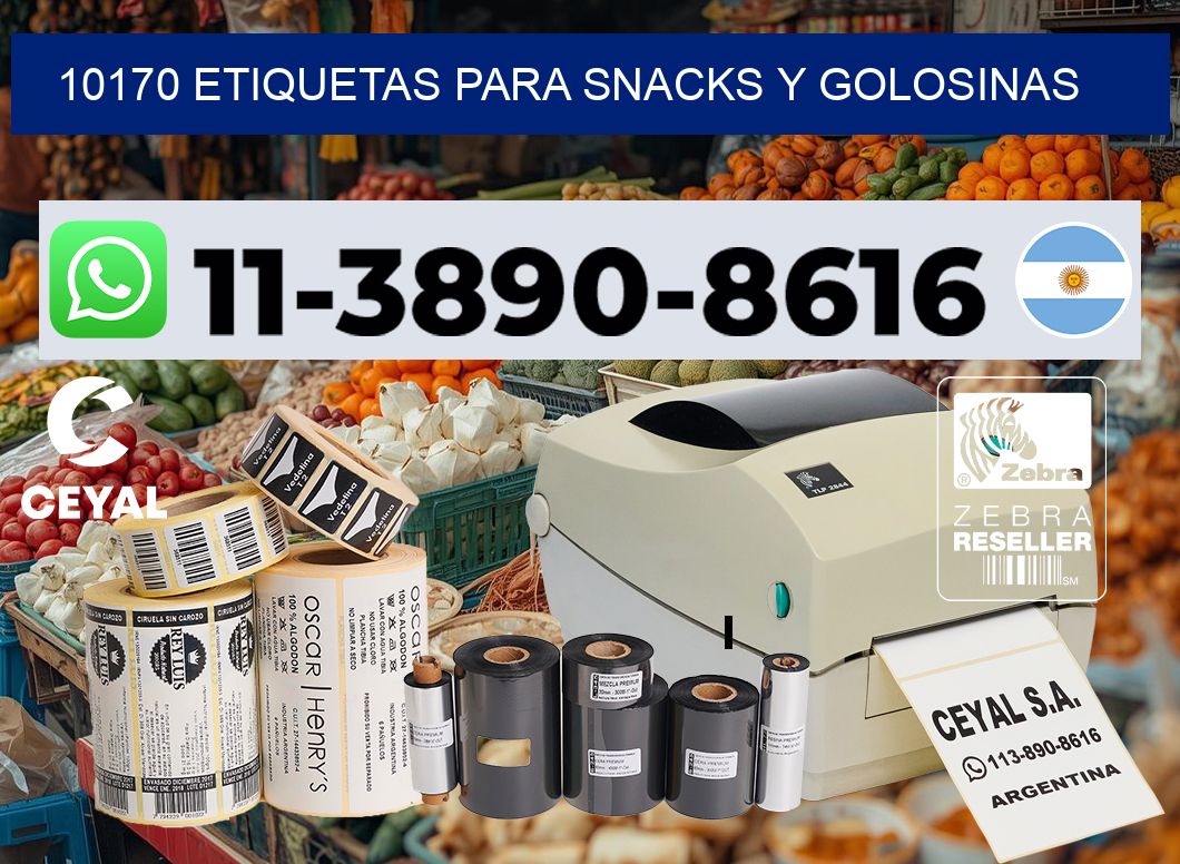 10170 Etiquetas para snacks y golosinas