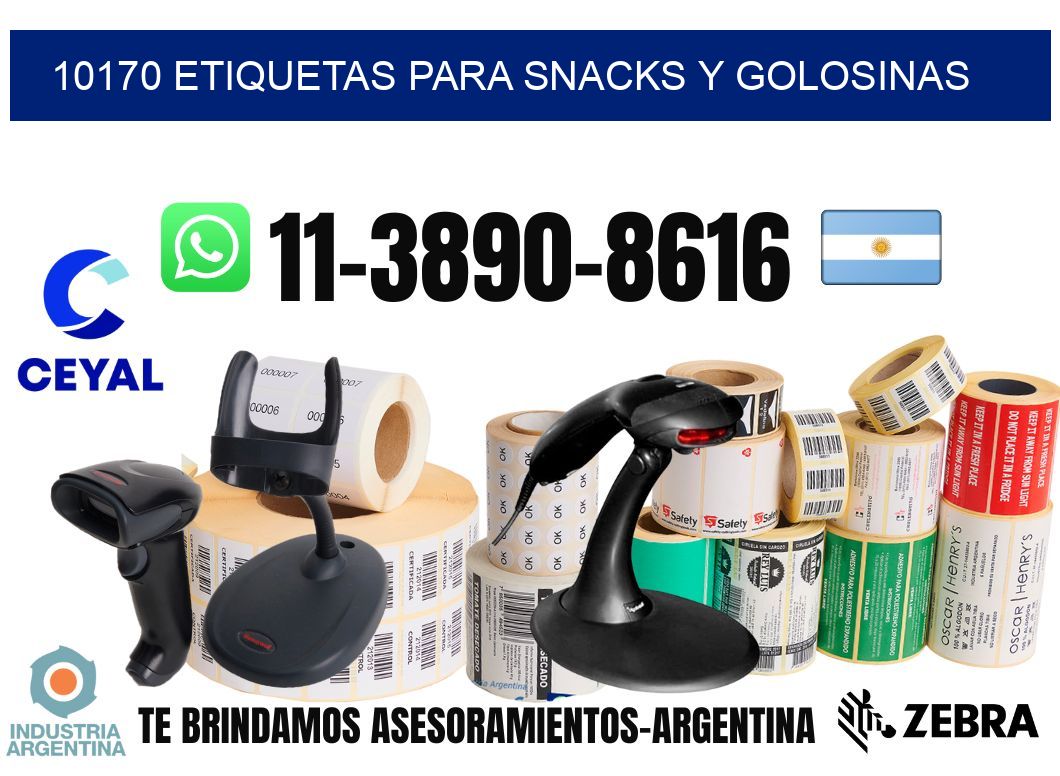 10170 Etiquetas para snacks y golosinas