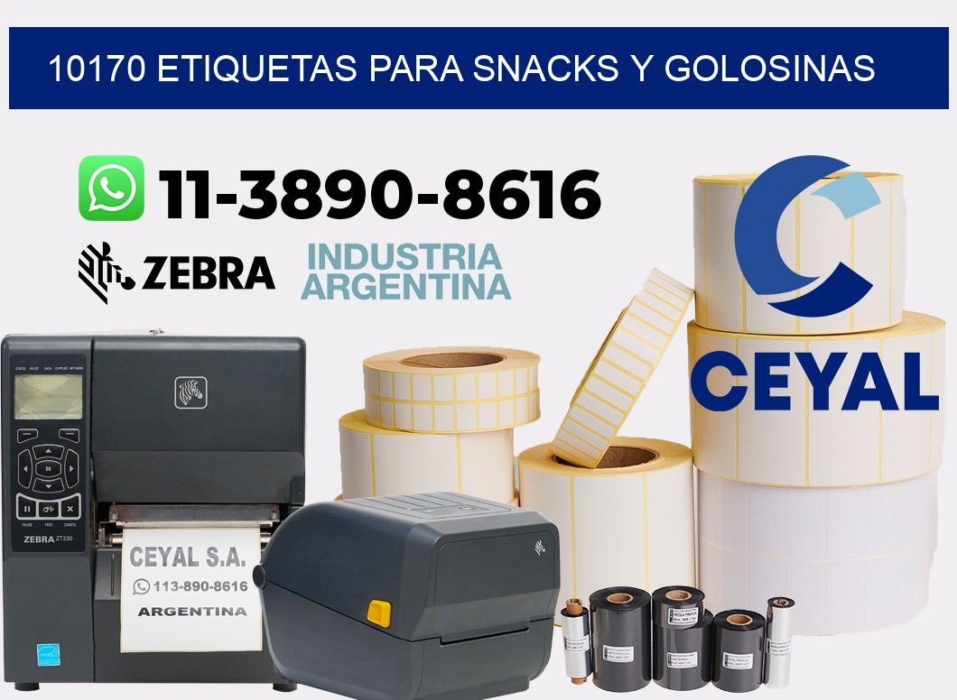 10170 Etiquetas para snacks y golosinas