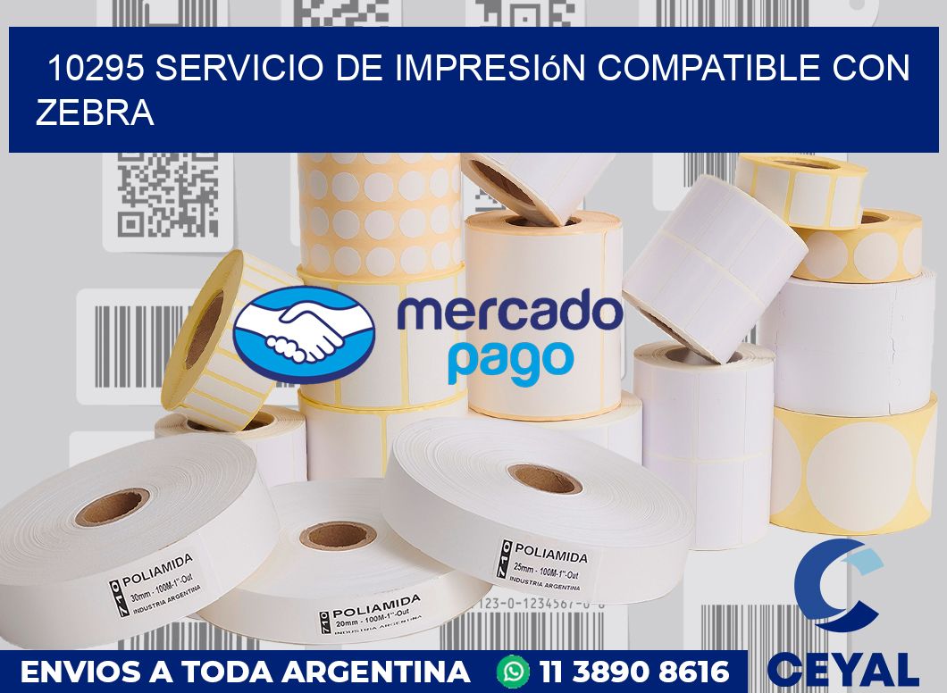 10295 Servicio de impresión compatible con Zebra