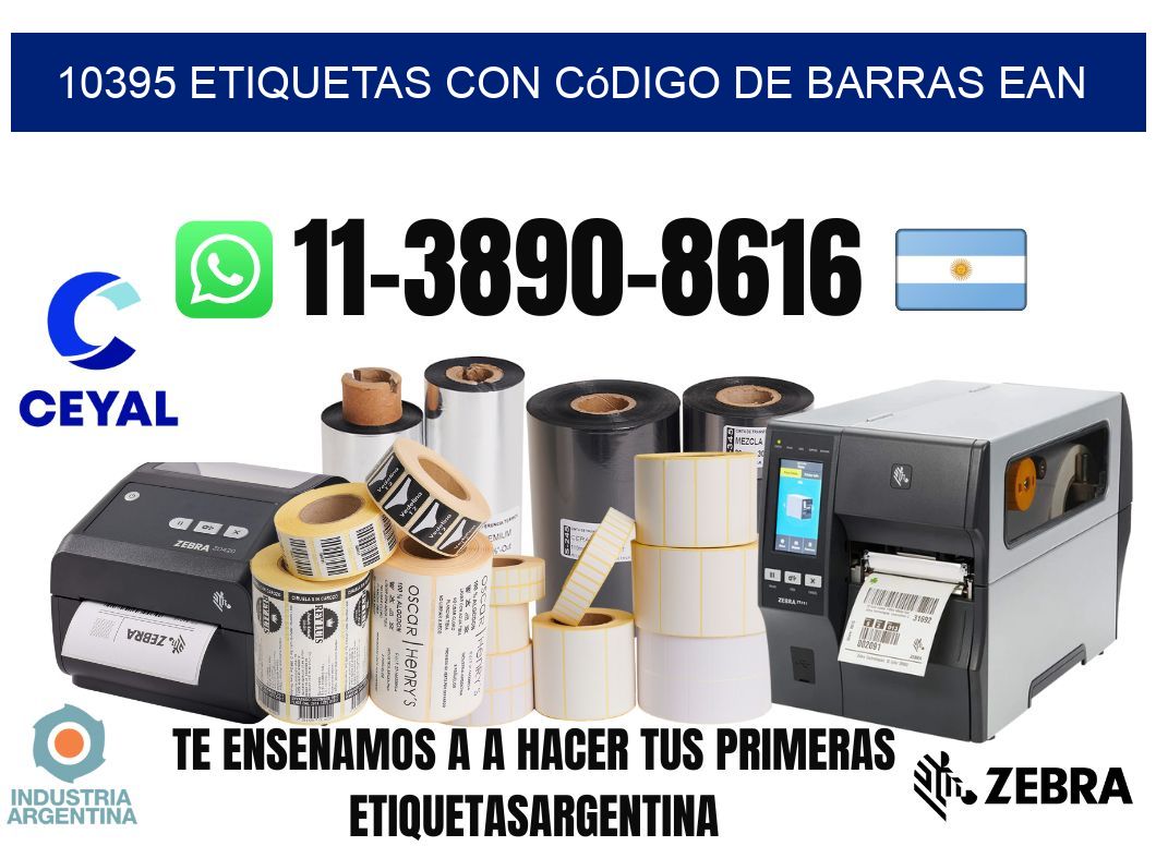 10395 Etiquetas con código de barras EAN