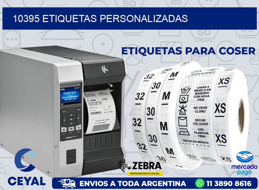 10395 etiquetas personalizadas