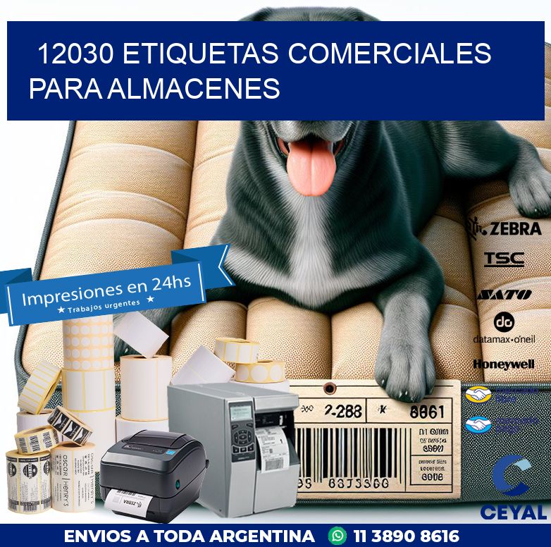 12030 Etiquetas comerciales para almacenes