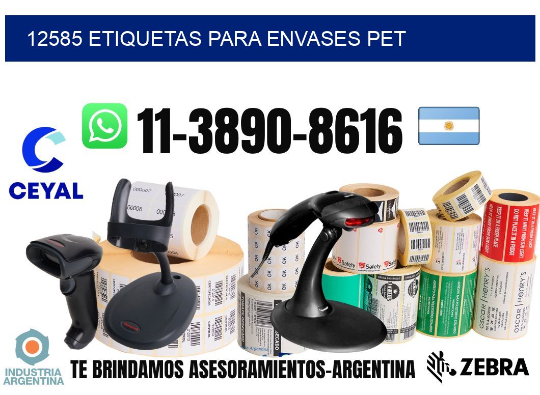 12585 Etiquetas para envases PET