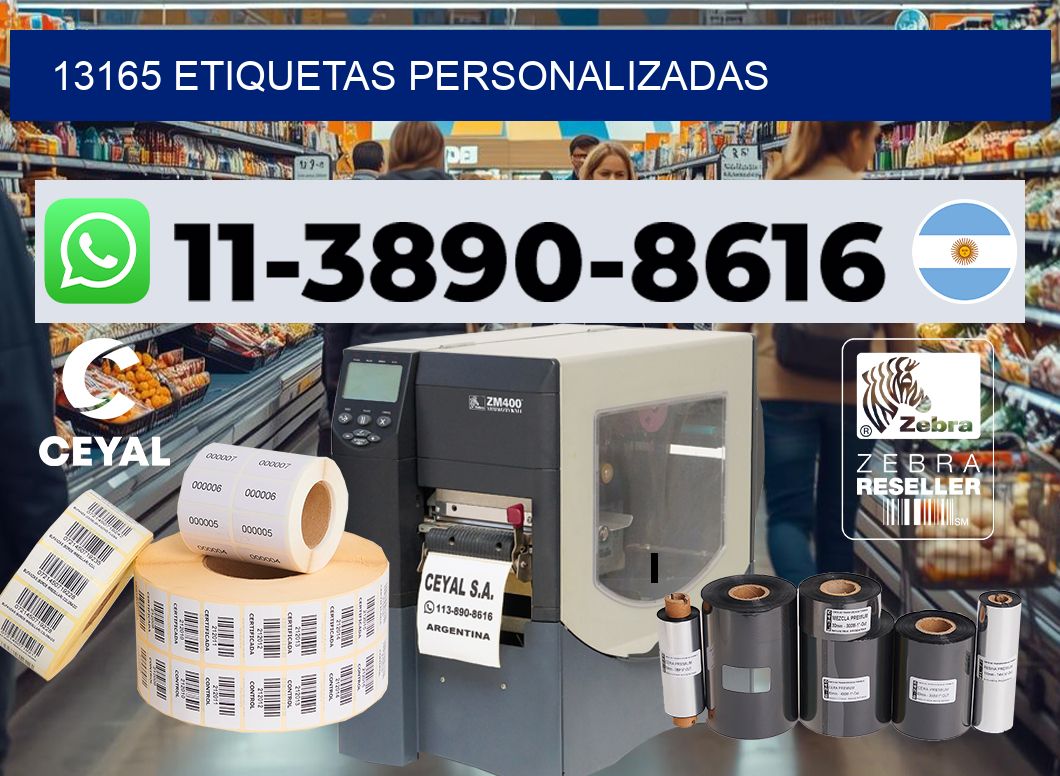13165 etiquetas personalizadas