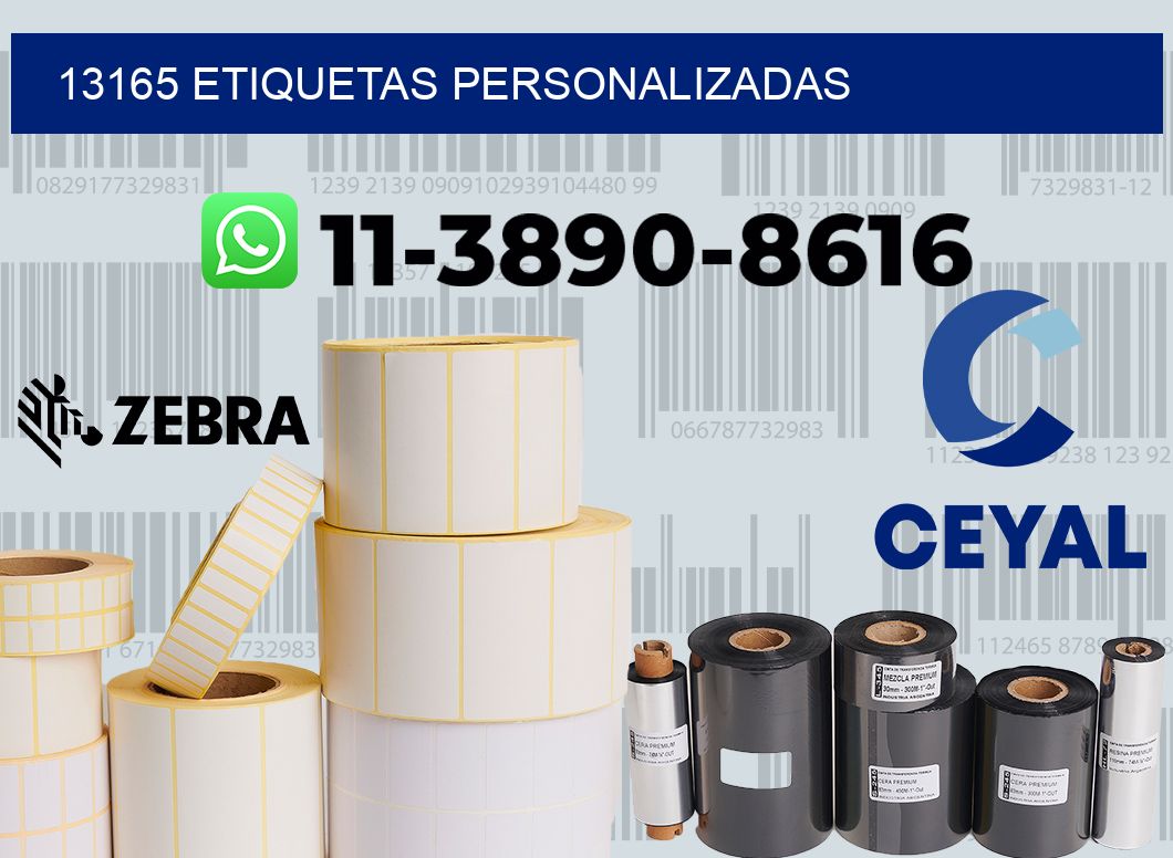 13165 etiquetas personalizadas