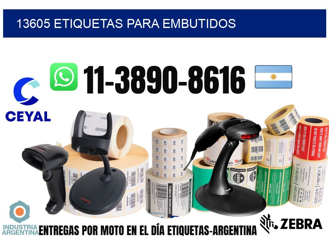 13605 Etiquetas para embutidos