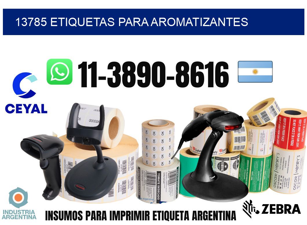 13785 Etiquetas para aromatizantes