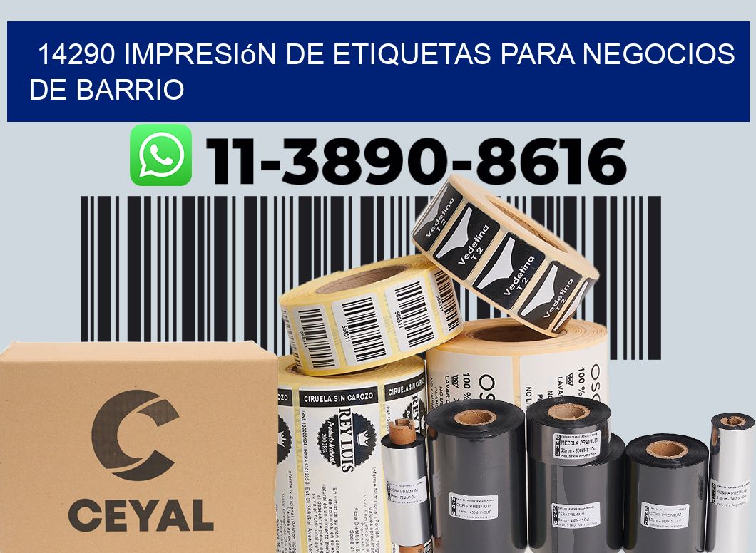 14290 Impresión de etiquetas para negocios de barrio