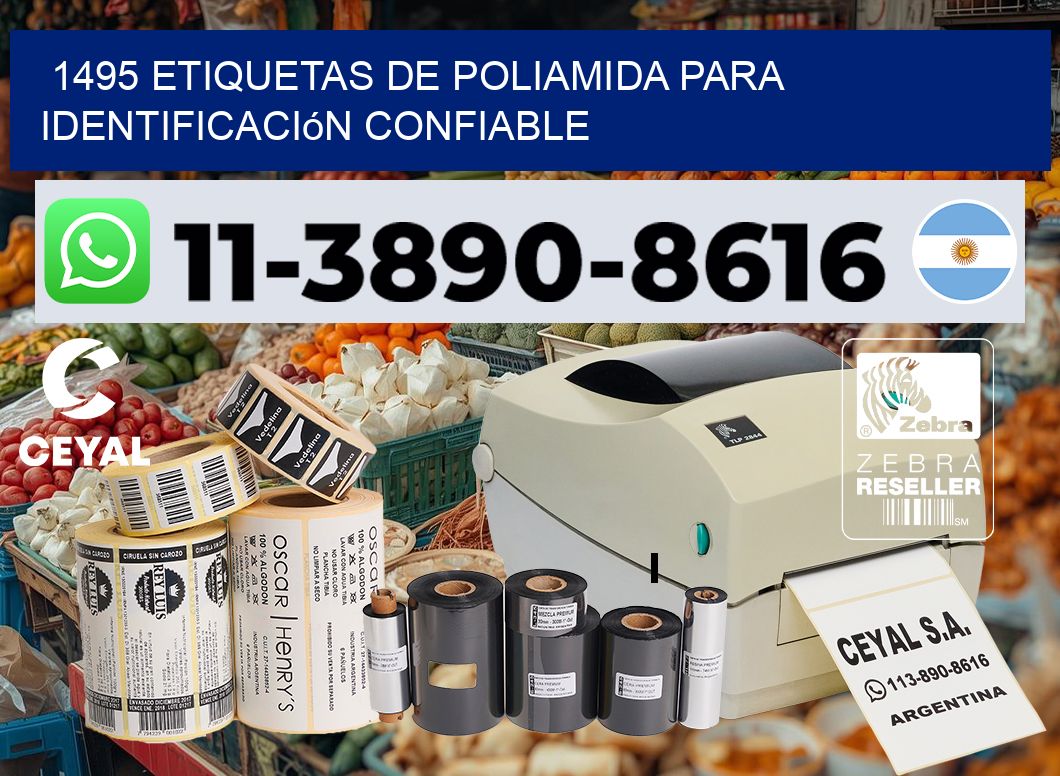 1495 Etiquetas de poliamida para identificación confiable
