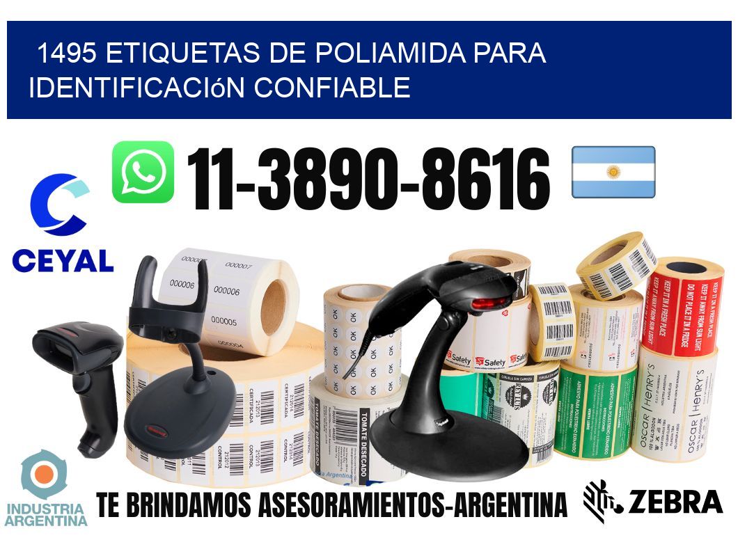 1495 Etiquetas de poliamida para identificación confiable