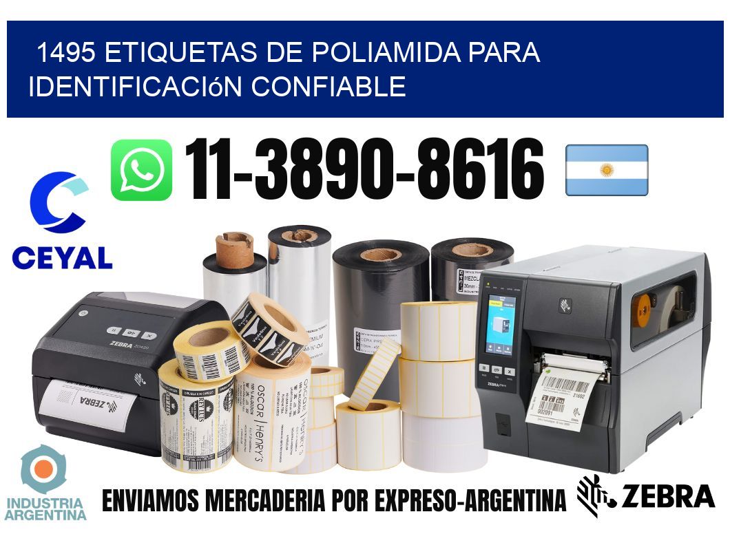 1495 Etiquetas de poliamida para identificación confiable