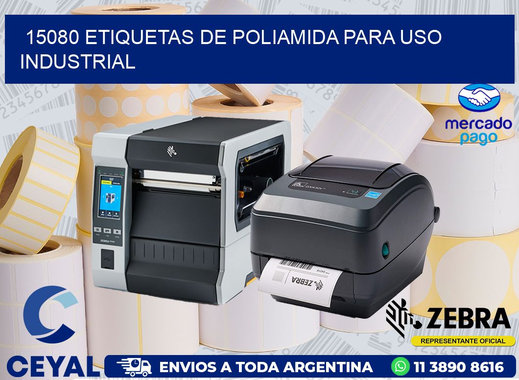 15080 Etiquetas de poliamida para uso industrial
