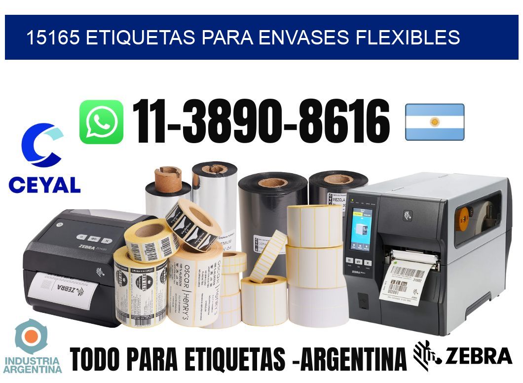 15165 Etiquetas para envases flexibles