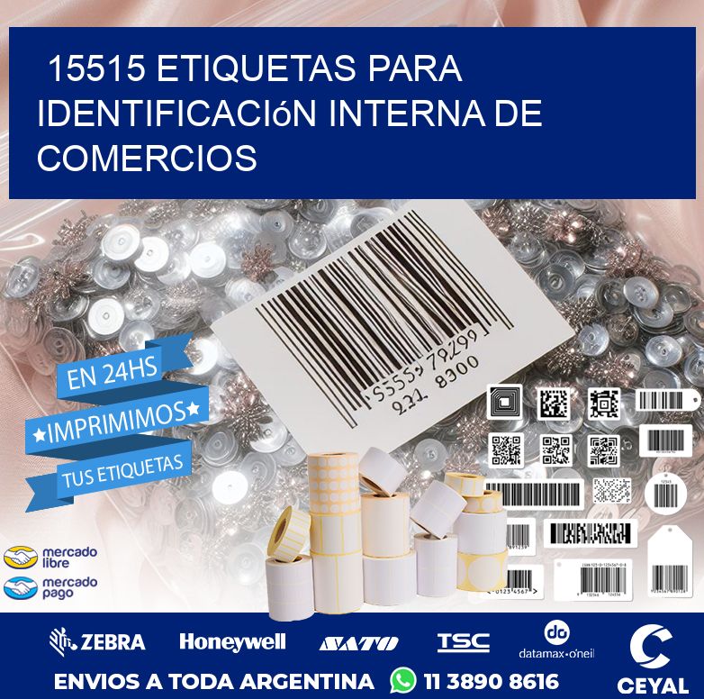 15515 Etiquetas para identificación interna de comercios